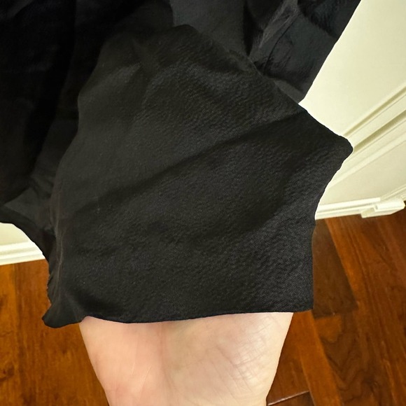 Alexander Wang Women’s Black Silk Sleeveless Blouse Gold Button Front - Picture 5 of 8